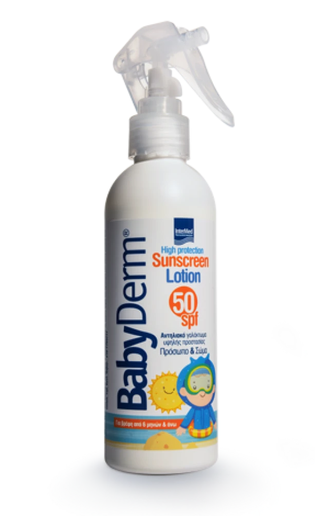 Intermed Babyderm Sunscreen Lotion για Πρόσωπο&Σώμα SPF50 200ml