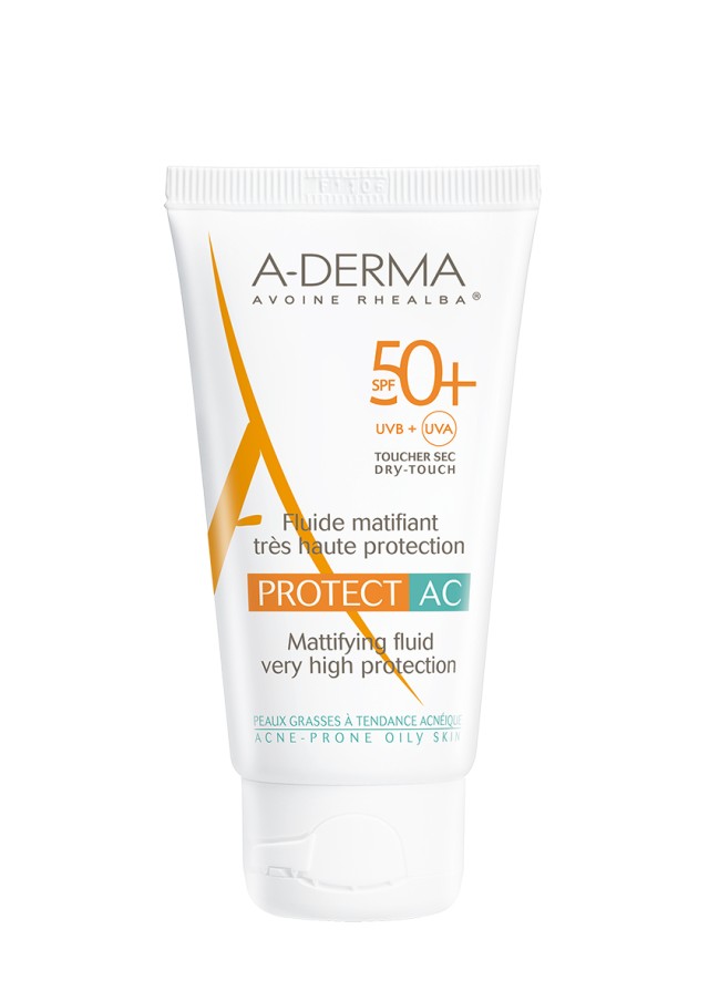 A-Derma Protect AC Λεπτόρρευστη Αντηλιακή Κρέμα SPF50+ 40ml