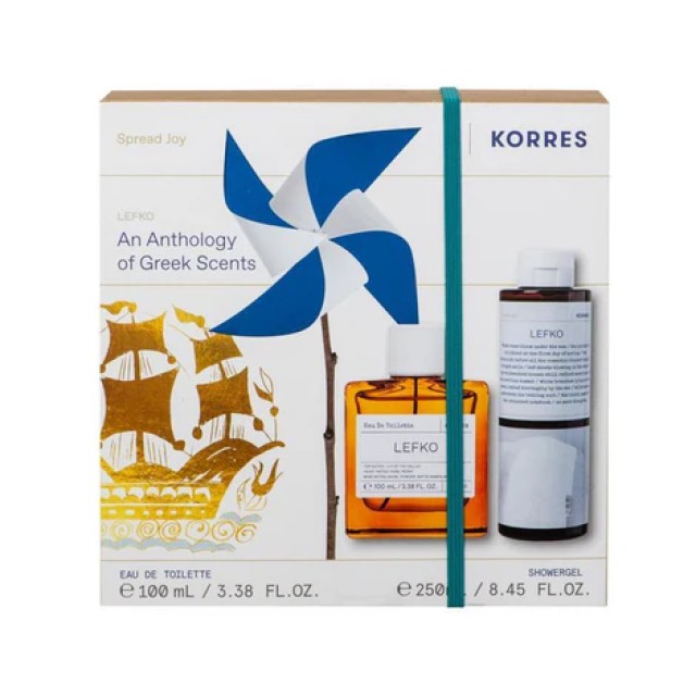 Korres Lefko Eau De Toilette 100ml + Αφρόλουτρο 250ml Promo Pack