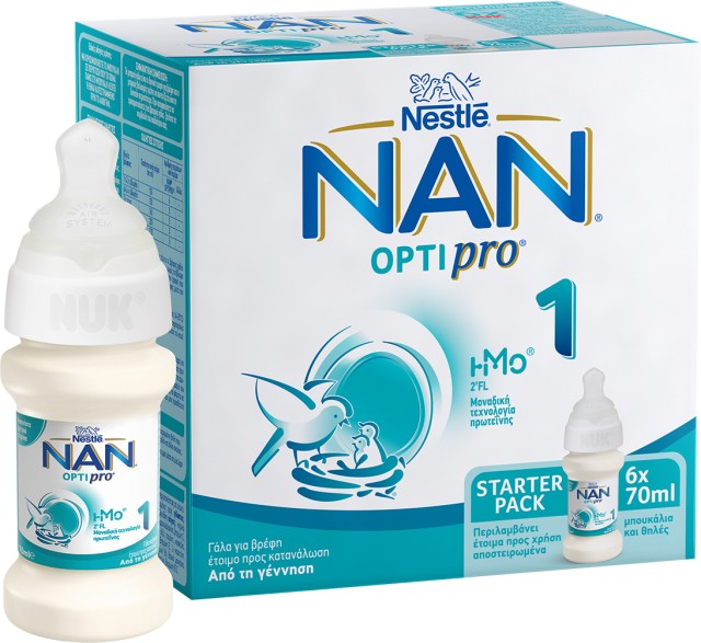 Nestle Nan Optibro No1 Starter Pack 6x70ml