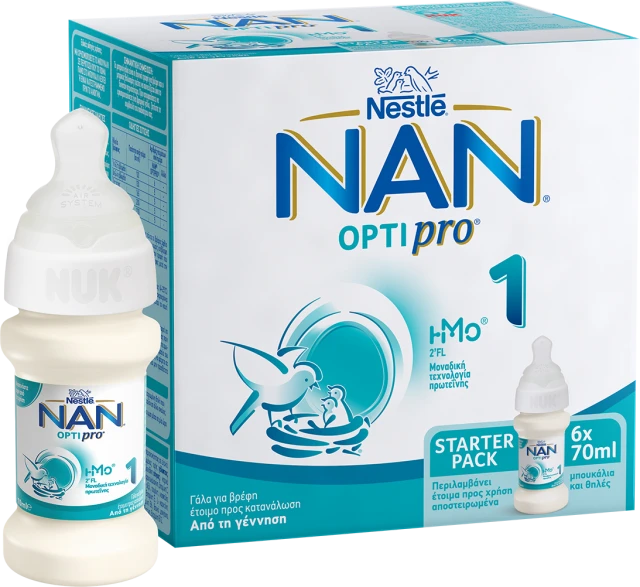 Nestle Nan Optibro No1 Starter Pack 6x70ml