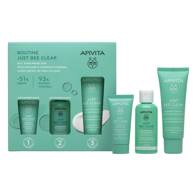 Apivita Routine Just Bee Clear Promo Pack