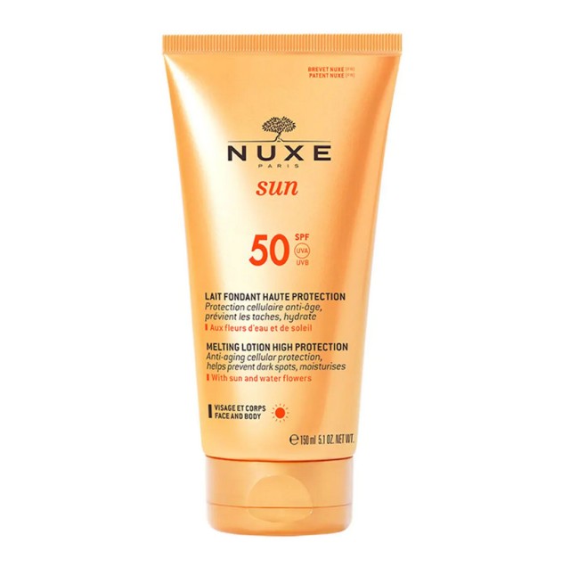 Nuxe Sun Melting Lotion High Protection Face and Body SPF50 150ml