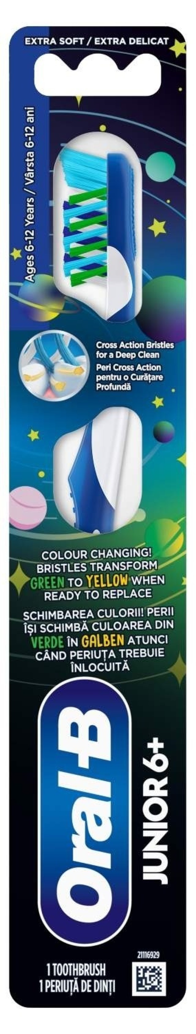 Oral-B Οδοντόβουρτσα Παιδική 6+ Extra Soft Μπλέ