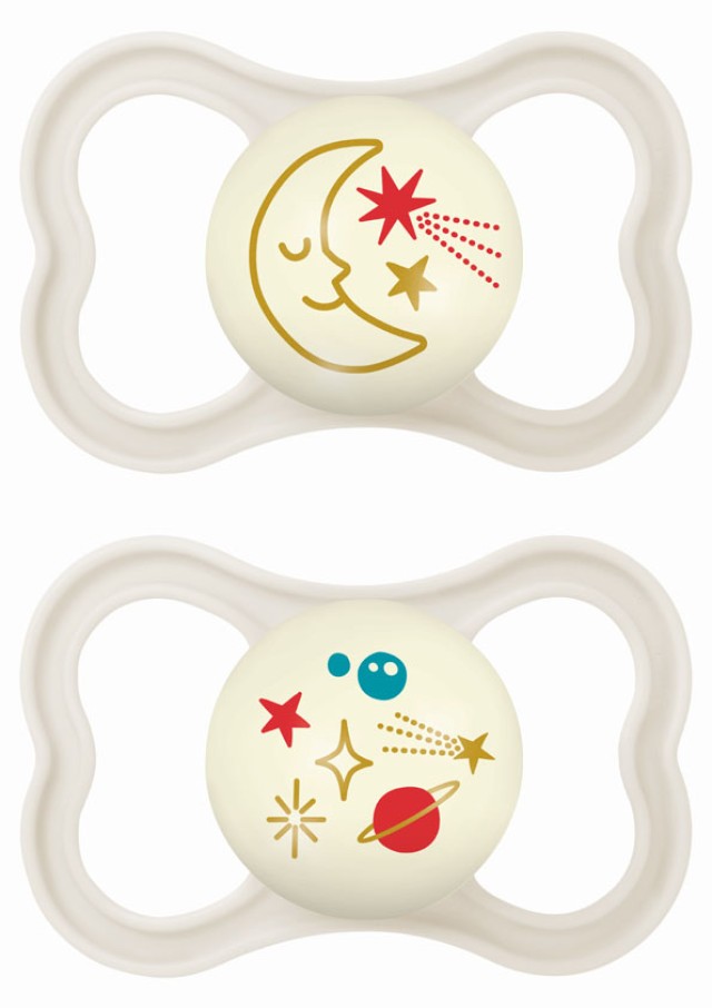 MAM Πιπίλα Air Night Σιλικόνης 16+ Μηνών Μπεζ