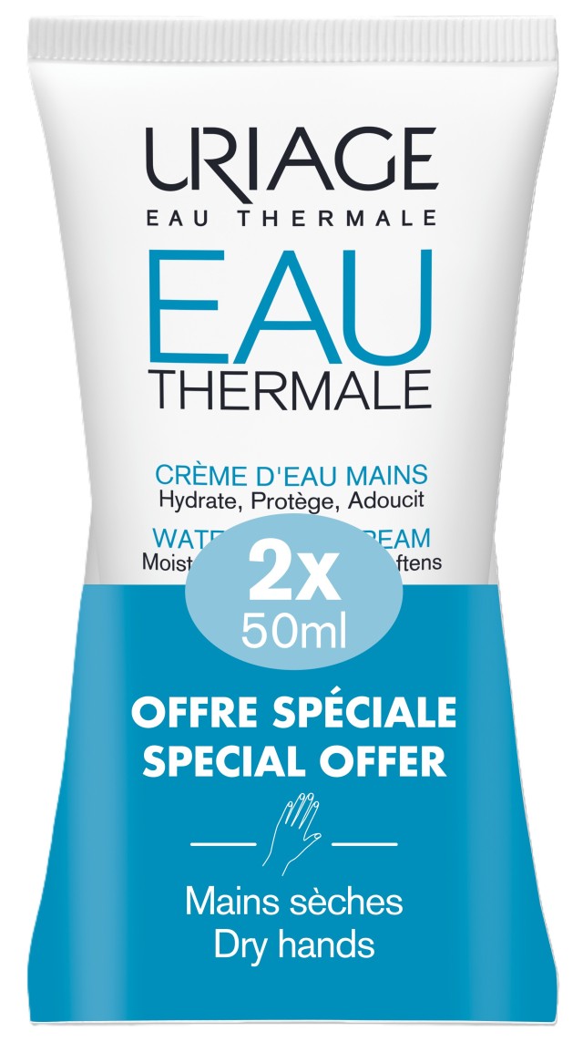 Uriage Eau Thermale Water Hand Cream 2x50ml Special Offer