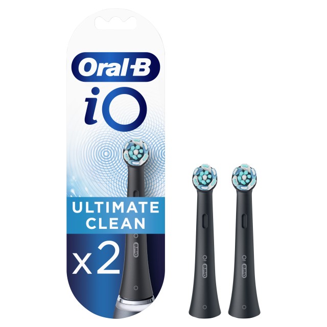 Oral-B Ανταλλακτικές Κεφαλές iO Ultimate Clean Black 2τμχ