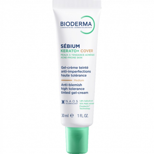 Bioderma Sebium Kerato+ Cover Gel Cream Tinted Medium 30ml