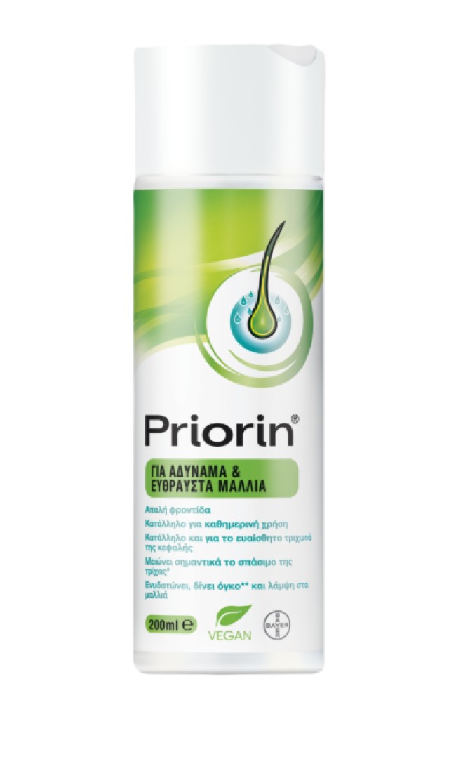 Priorin Shampoo Σαμπουάν για Αδύναμα Εύθραυστα & Αραιωμένα Μαλλιά 200ml
