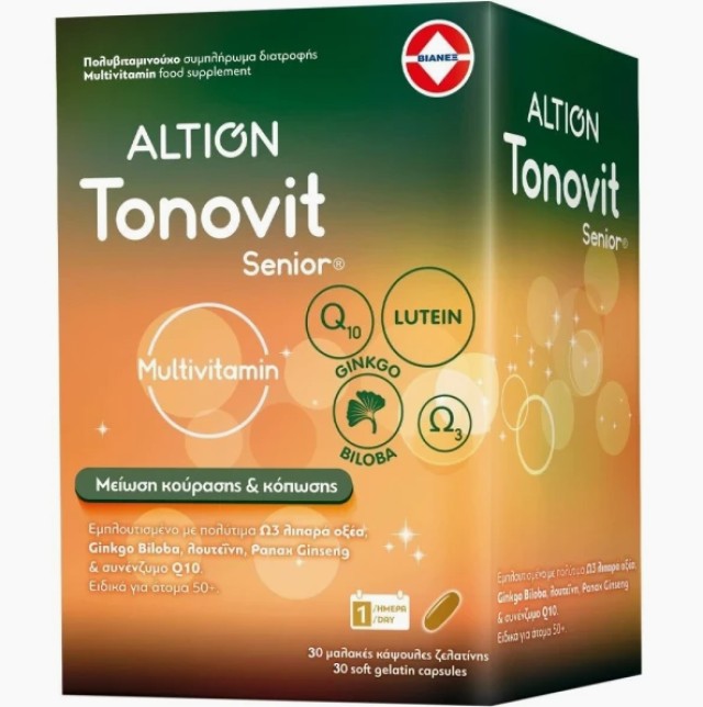 Altion Tonovit Senior Multivitamin Πολυβιταμινούχο Συμπλήρωμα 30caps