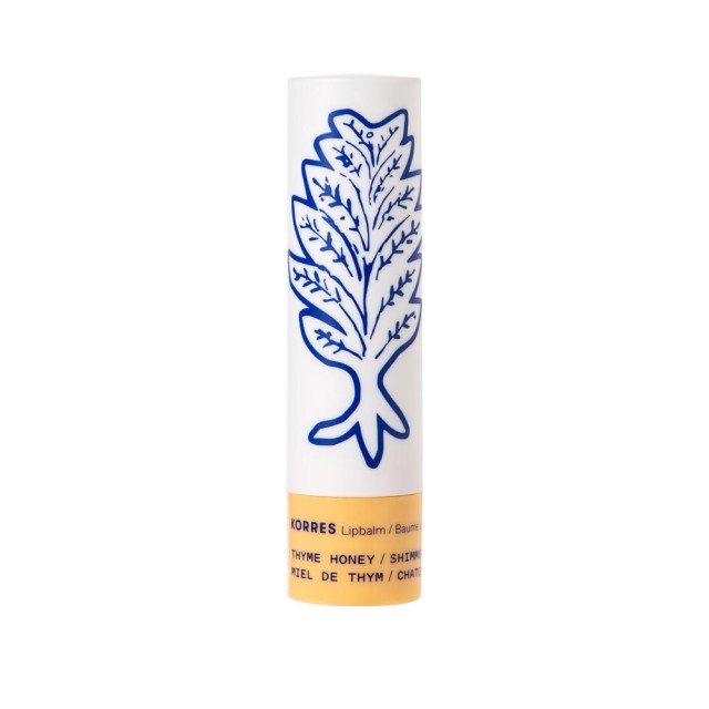 Korres Lip Balm Thyme Honey Shimmery Ενυδατική Φροντίδα για τα Χείλη με Μέλι για Έξτρα Λάμψη, 4,5g