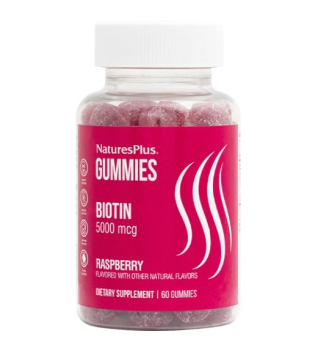 Natures Plus Biotin 5000mcg 60 Ζελεδάκια