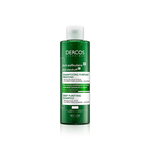 Vichy Dercos Anti-Dandruff K Σαμπουάν κατά της Επίμονης Πιτυρίδας και Λιπαρότητας 250ml