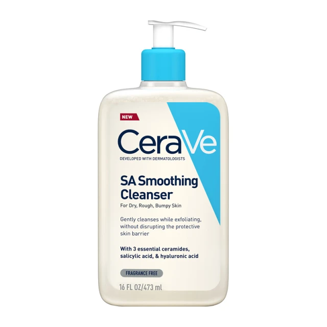Cerave SA Smoothing Cleanser Gel  Καθαρισμού που Απολεπίζει 473ml
