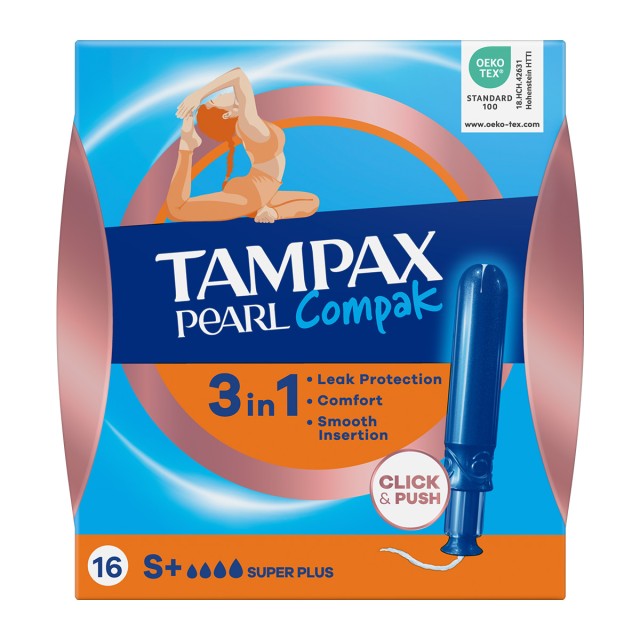 Tampax Compak Pearl Super Plus 16τμχ