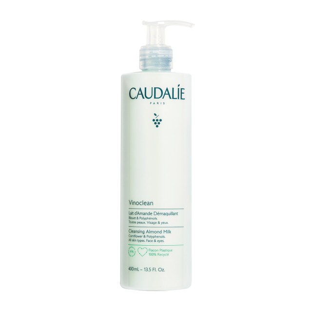 Caudalie Vinoclean Cleansing Almond Milk Γαλάκτωμα Καθαρισμού & Ντεμακιγιάζ 400ml