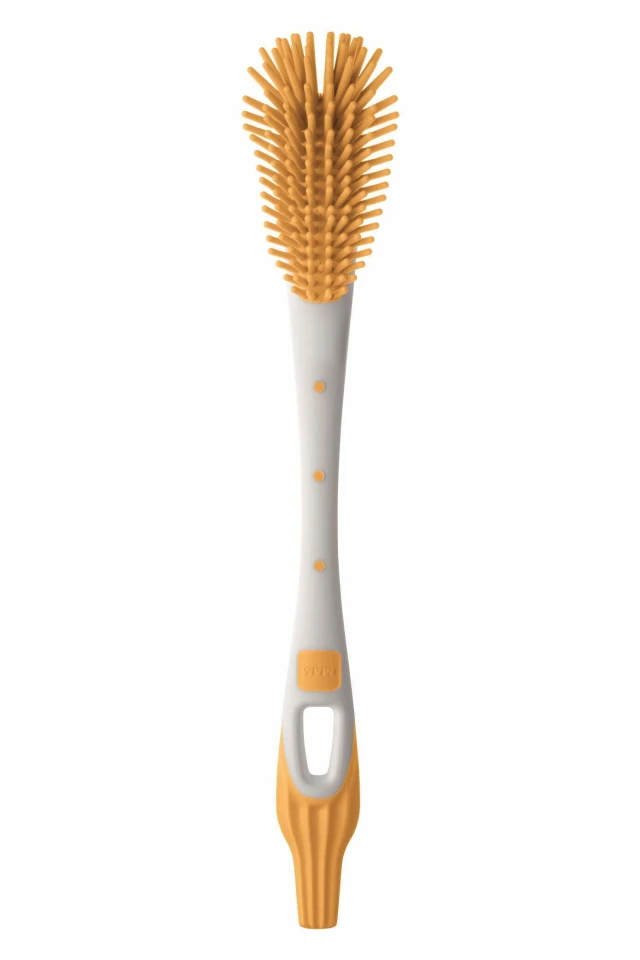 MAM Soft Brush Βούρτσα Καθαρισμού Μπιμπερό & Θηλής Κίτρινη