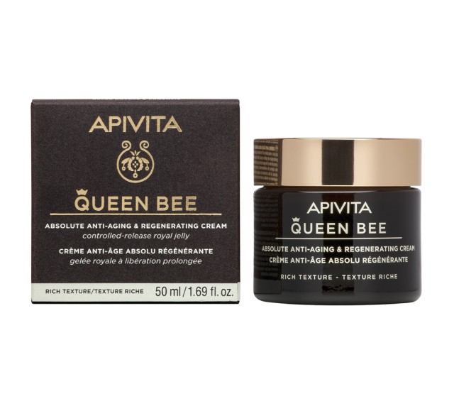 Apivita Queen Bee Κρέμα Απόλυτης Αντιγήρανσης Πλούσιας Υφής με Βασιλικό Πολτό 50ml