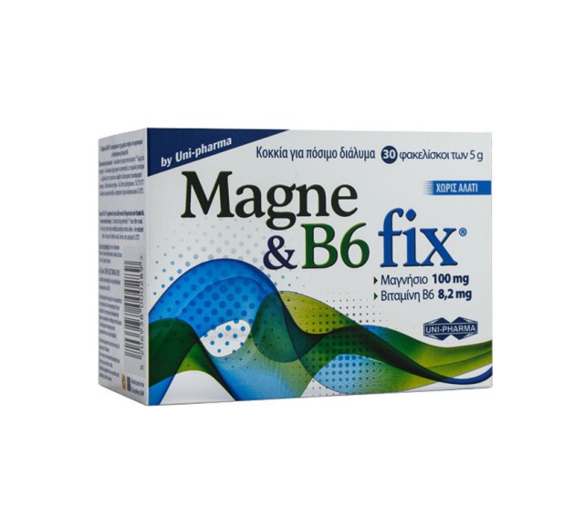 Unipharma Magne & B6 Fix 30 Φακελίσκοι