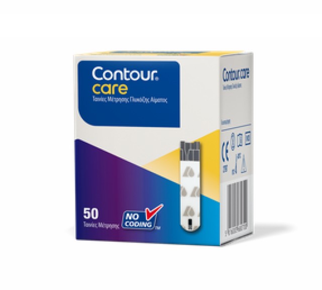 Contour Care Ταινίες Μέτρησης Σακχάρου 50τμχ