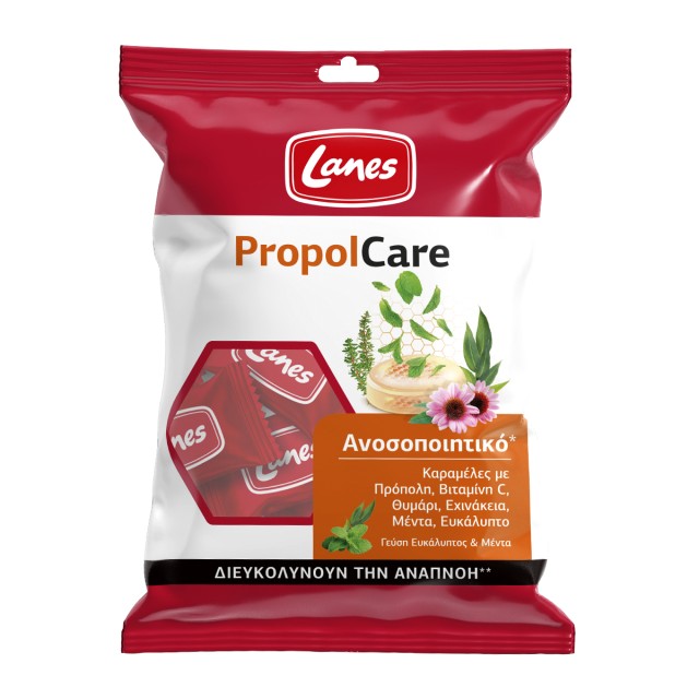 Lanes PropolCare Καραμέλες για το Λαιμό με Ευκάλυπτο & Μέντα