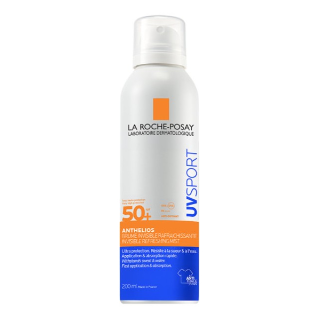 La Roche Posay Anthelios UVSport Mist Αόρατο Δροσιστικό Spray SPF50+ 200ml