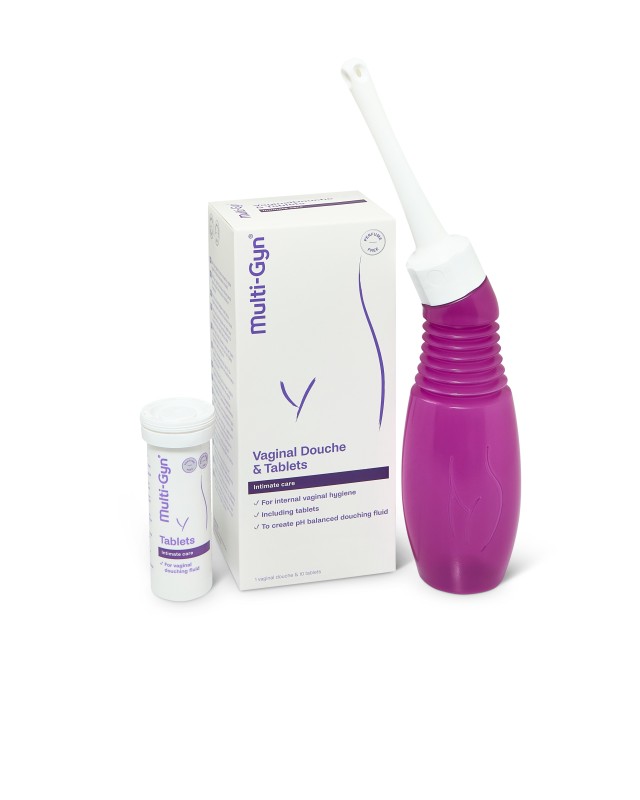 Multi-Gyn Vaginal Douche & Tablets Συσκευή Κολπικών Πλύσεων & Δισκία 10τμχ