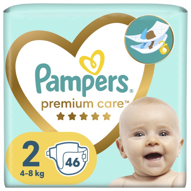Pampers Premium Care Πάνες Μέγεθος No2 (4-8Κg) 46τμχ