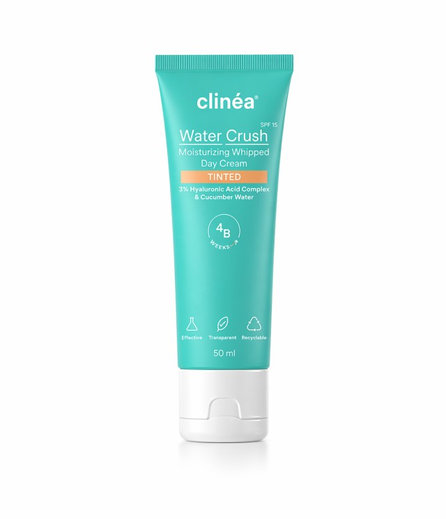 Clinea Water Crush Moisturizing Whripped Day Cream Tinted SPF15 50ml