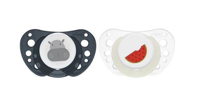 Chicco Physio Forma Air Πιπίλα Σιλικόνης 16-36m Πετρόλ-Διάφανη