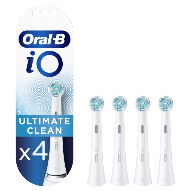 Oral-B Ανταλλακτικές Κεφαλές iO Ultimate Clean Λευκό 4τμχ