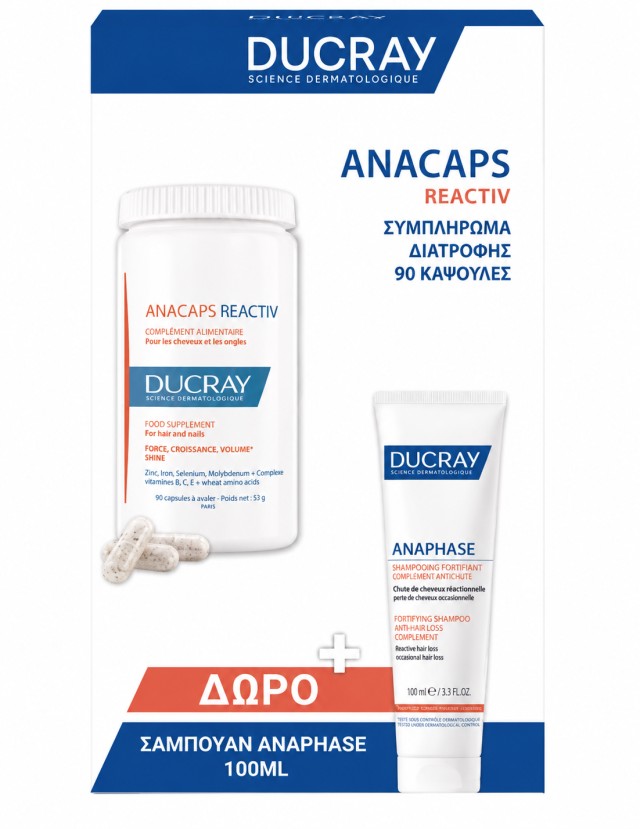 Ducray Anacaps Reactiv 90caps Promo Pack