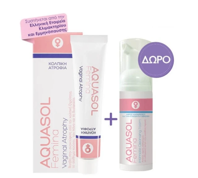 Aquasol Femina Vaginal Atrophy Cream 30ml Promo Pack
