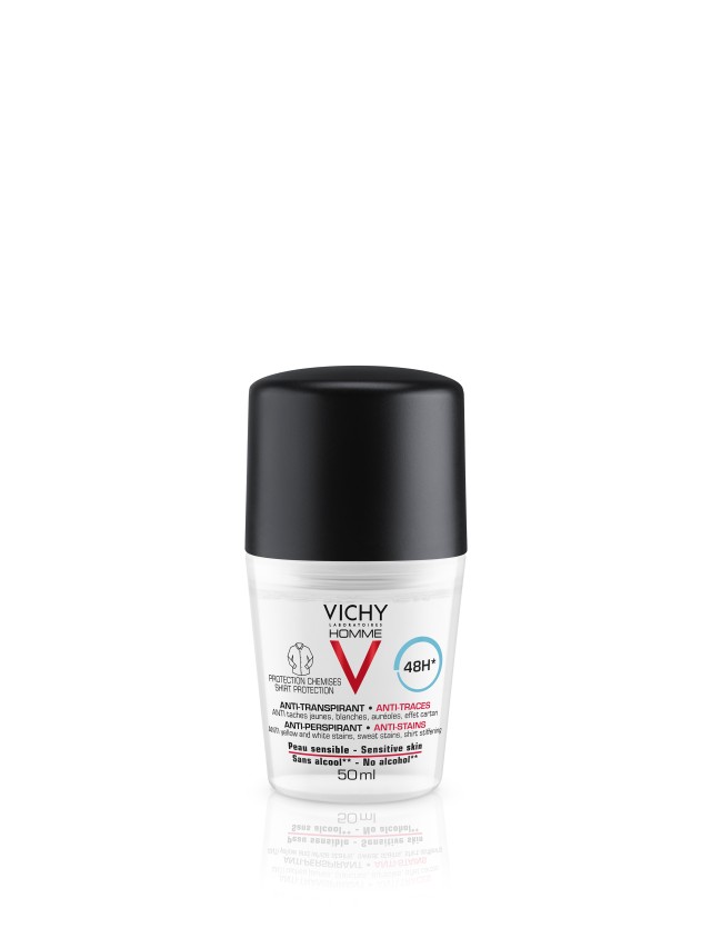 Vichy Homme 48h No Trace Deodorant Roll-on 50ml