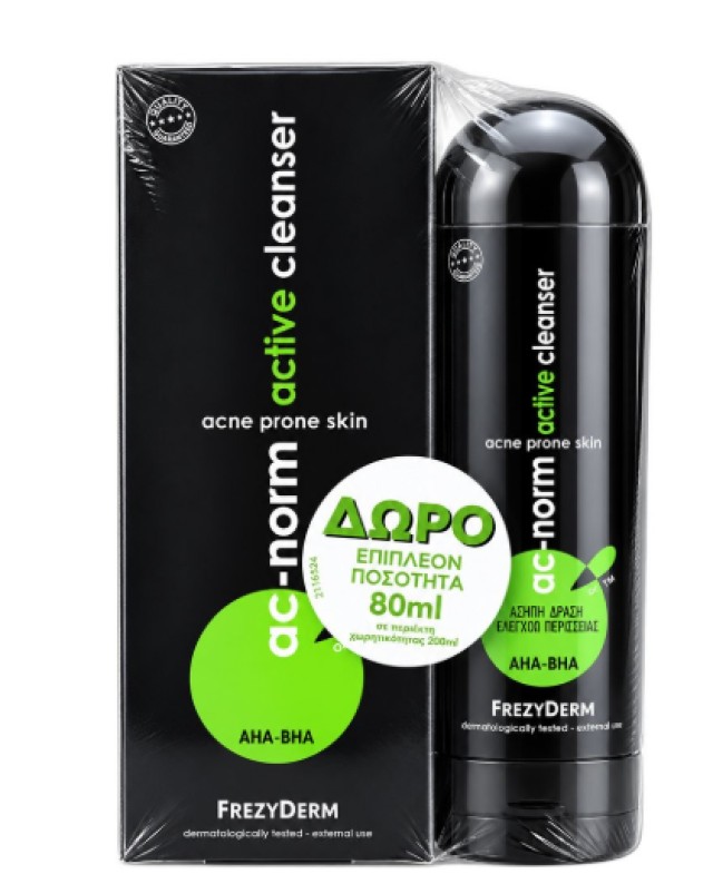Frezyderm Ac-Norm Active Cleanser 200ml +80ml Δώρο