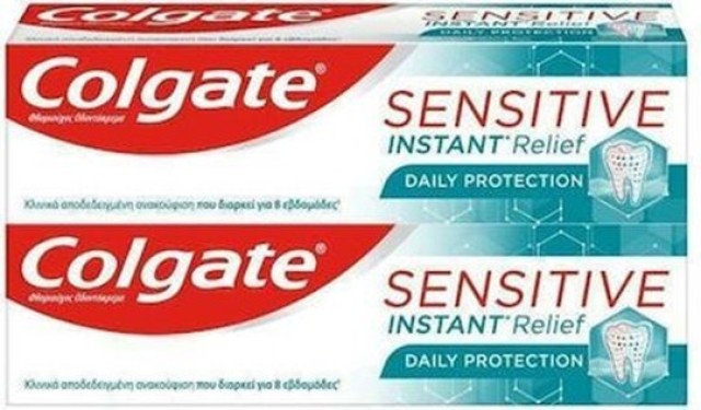 Colgate Sensitive Instant Relief Οδοντόκρεμα 1+1 Δώρο