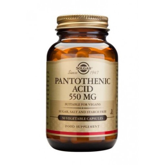Solgar Pantothenic Acid (B5) 550mg 50caps