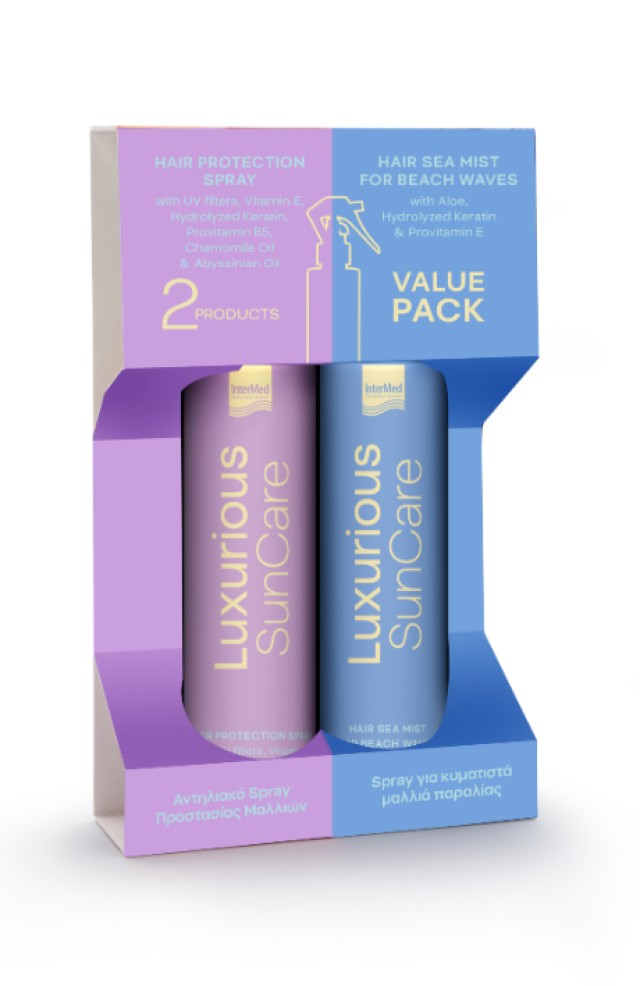 Intermed Luxurious Sun Care Hair Protection Spray 200ml & Hair Sea Mist 200ml Promo Pack