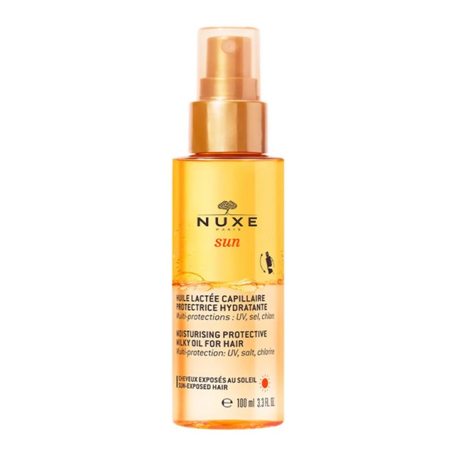 Nuxe Sun Moisturising Protective Milky Oil For Hair Προστατευτικό Διφασικό Λάδι Μαλλιών 100ml