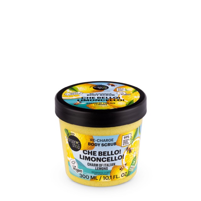Natura Siberica Organic Shop Che Bello! Limoncello! Re-Charge Body Scrub 300ml