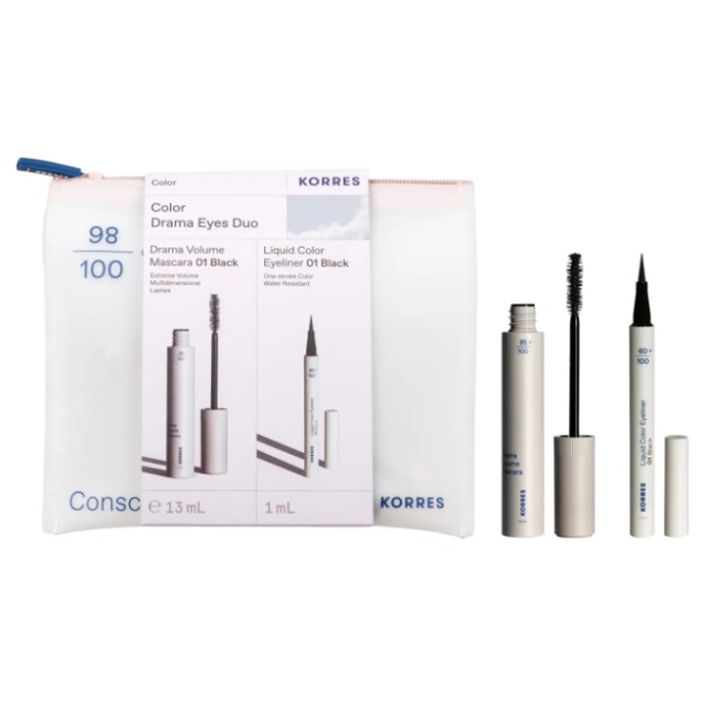 Korres Color Drama Eyes Duo Σετ Μακιγιάζ Ματιών Promo Pack