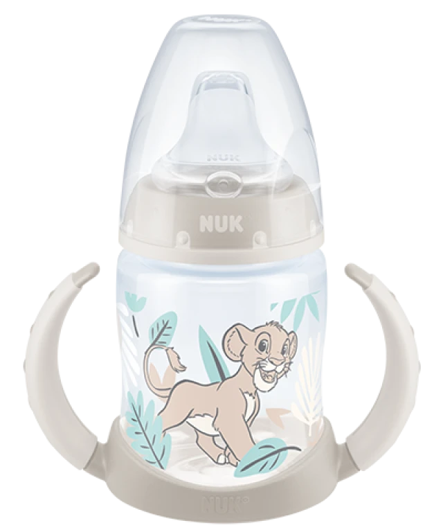 Nuk Εκπαιδευτικό Μπιμπερό με Λαβές Lion King 150ml