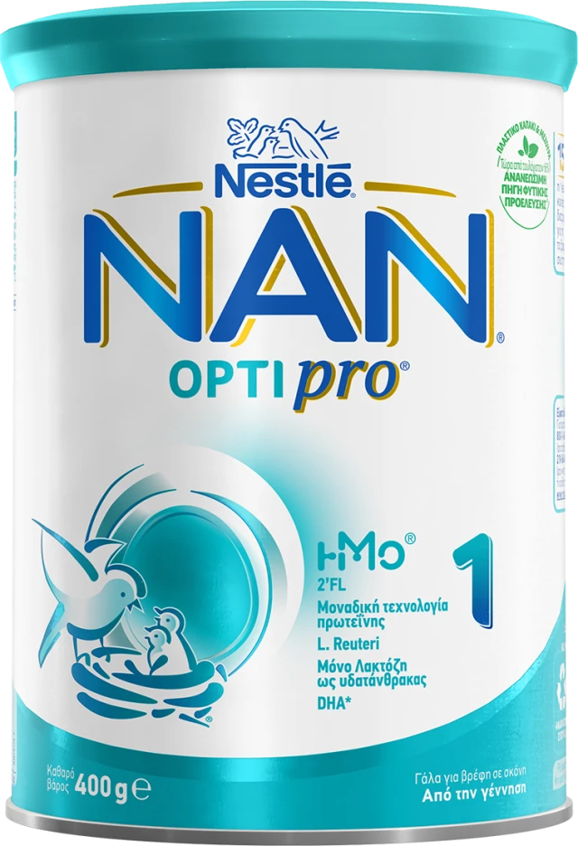 Nestle Nan Optipro 1 Γάλα για Βρέφη σε Σκόνη από τη Γέννηση 400gr