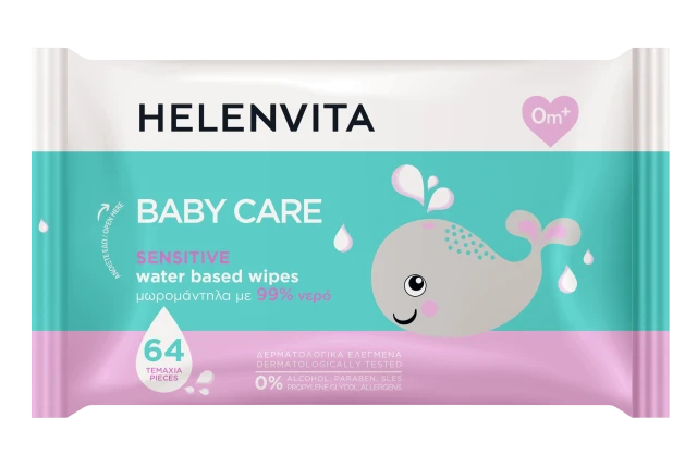 Helenvita Baby Care Sensitive Wipes 64τμχ