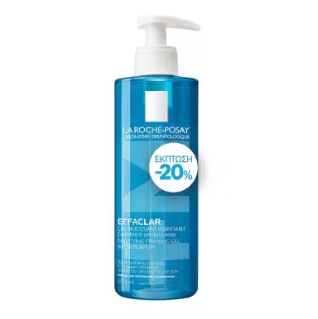 La Roche Posay Effaclar Gel Moussant 400ml -20%