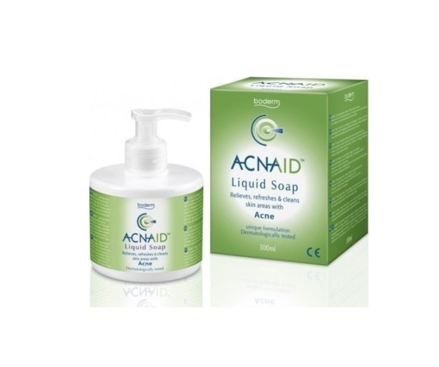 Boderm Acnaid Liquid Soap Προϊόν Καθαρισμού της Επιδερμίδας για Λιπαρό Δέρμα με Τάσεις Ακμής 300ml