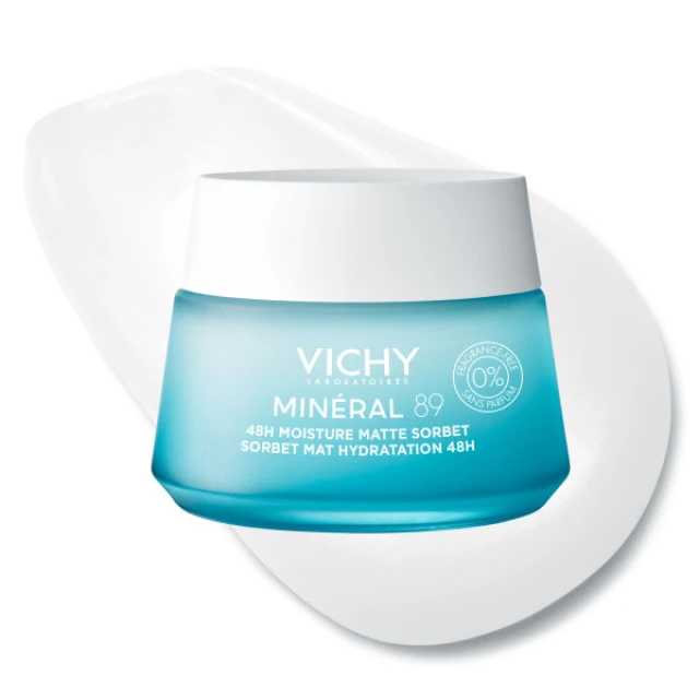 Vichy Mineral 89 Sorbet Gel Matte Gel Ενυδάτωσης 48H για Λιπαρή Επιδερμίδα 50ml
