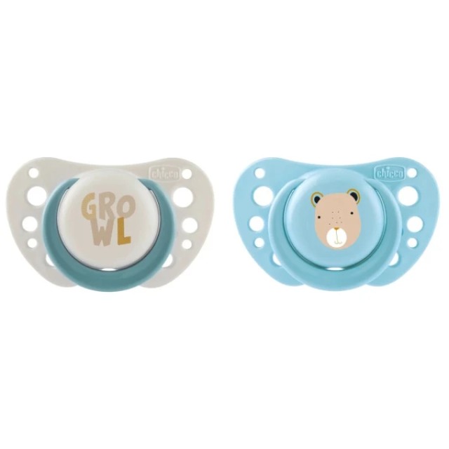Chicco Physio Forma Air Πιπίλα Σιλικόνης 0-6m Μπλε-Λευκό