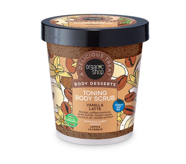 Natura Siberica Body Desserts Toning Body Scrub Vanilla Latte 450ml