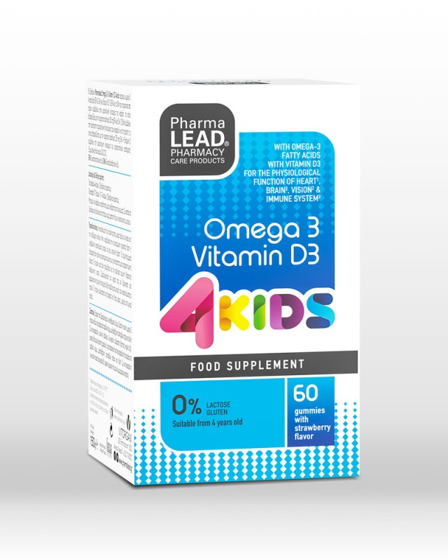 Pharmalead 4Kids Omega3+Vitamin D3 60Ζελεδάκια